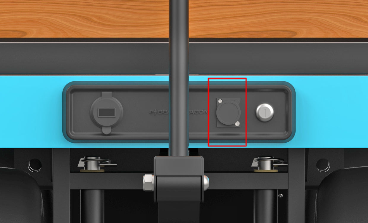 high-capacity motorized beach cart