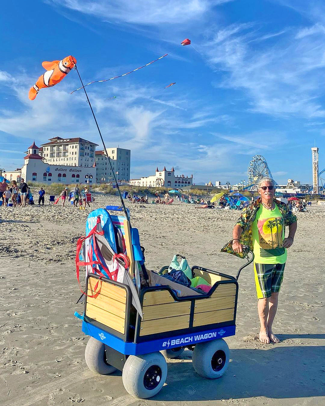 Doug Jewell with Air Circus Kite Shop in OCNJ