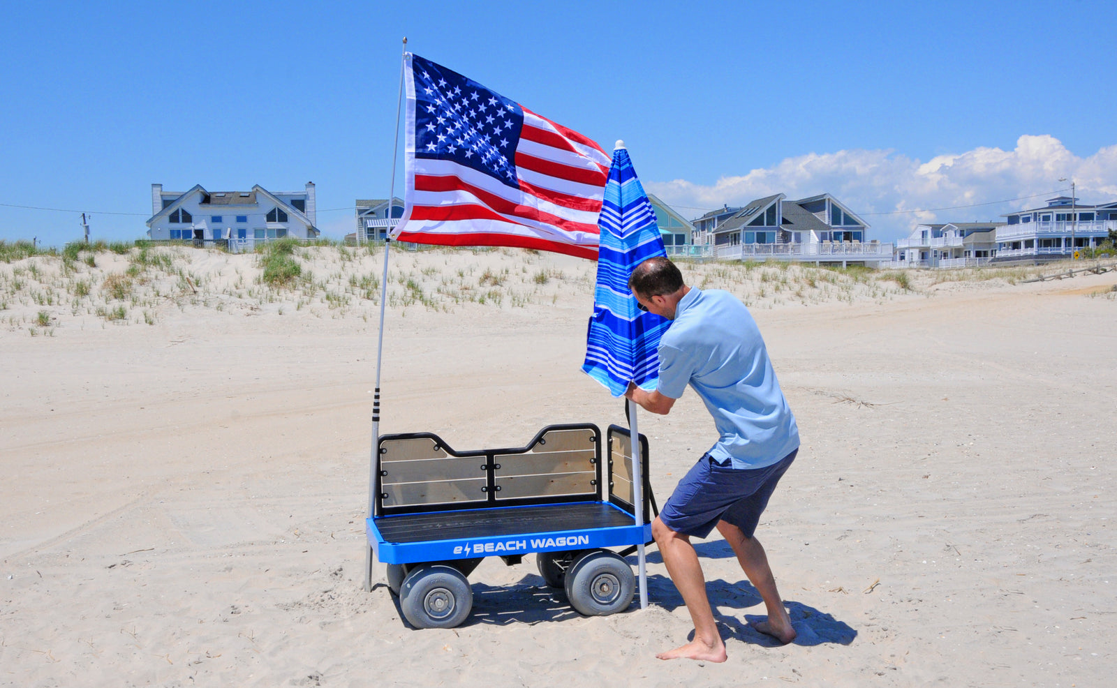 high-performing motorized beach cart