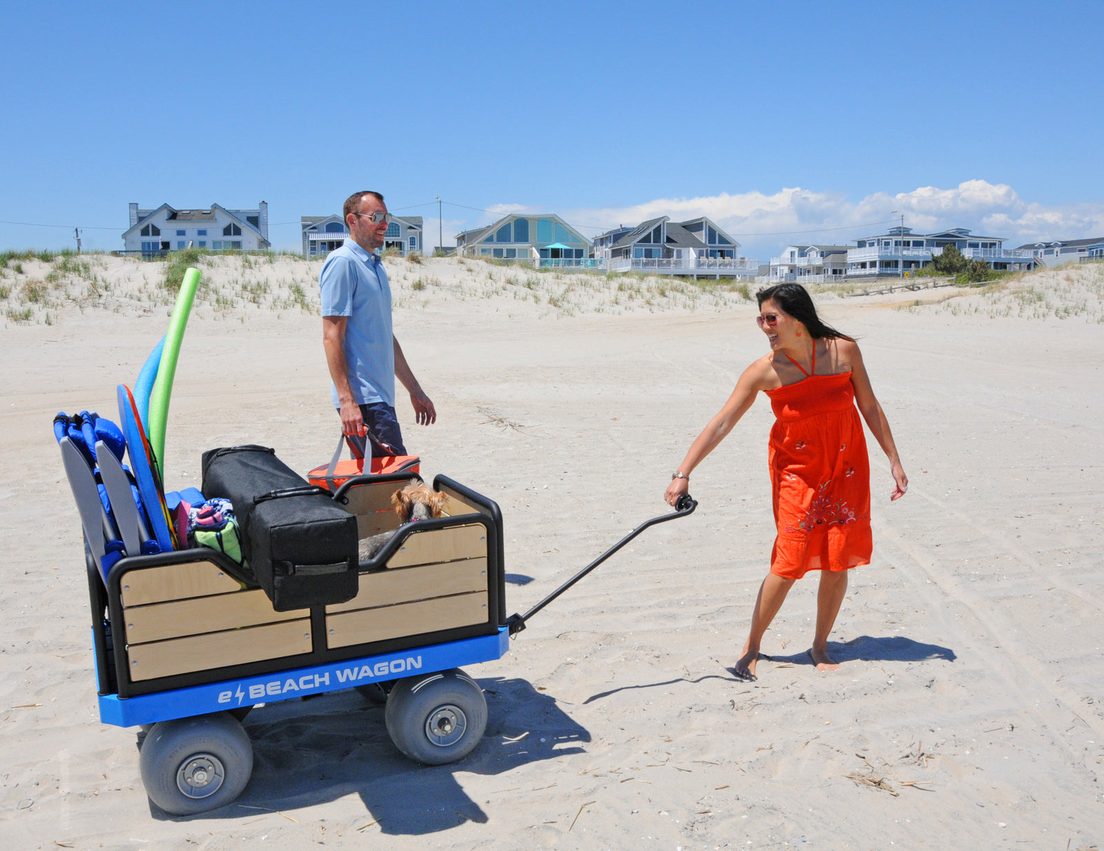 innovative motorized beach cart