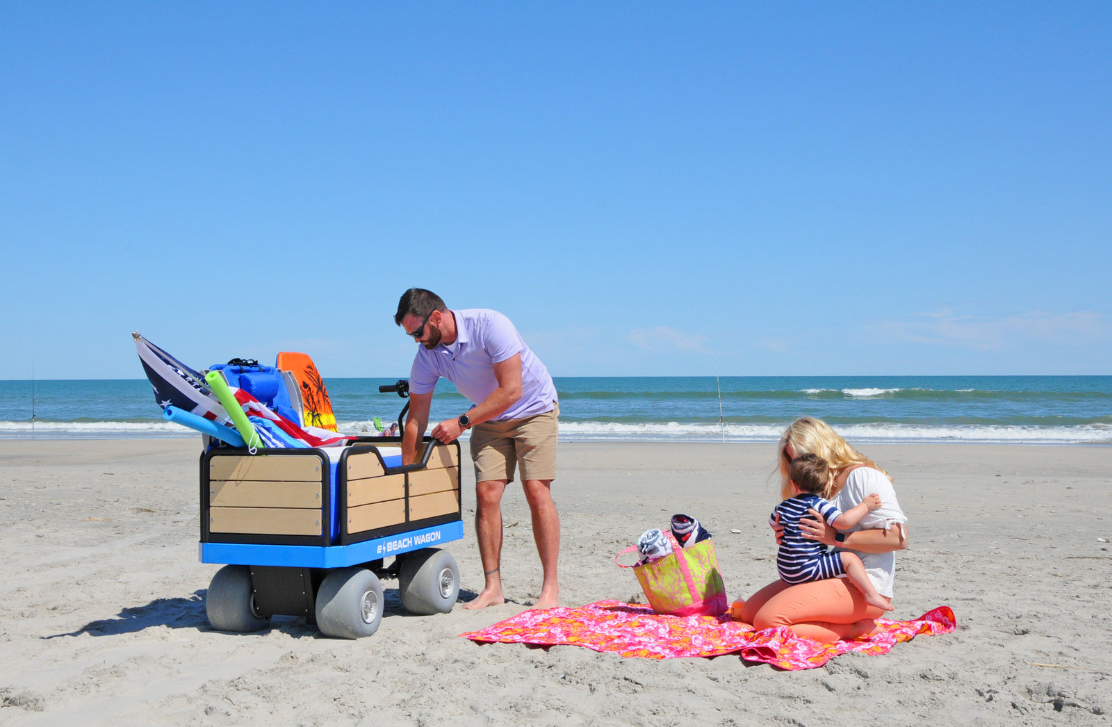 cutting-edge motorized beach wagon