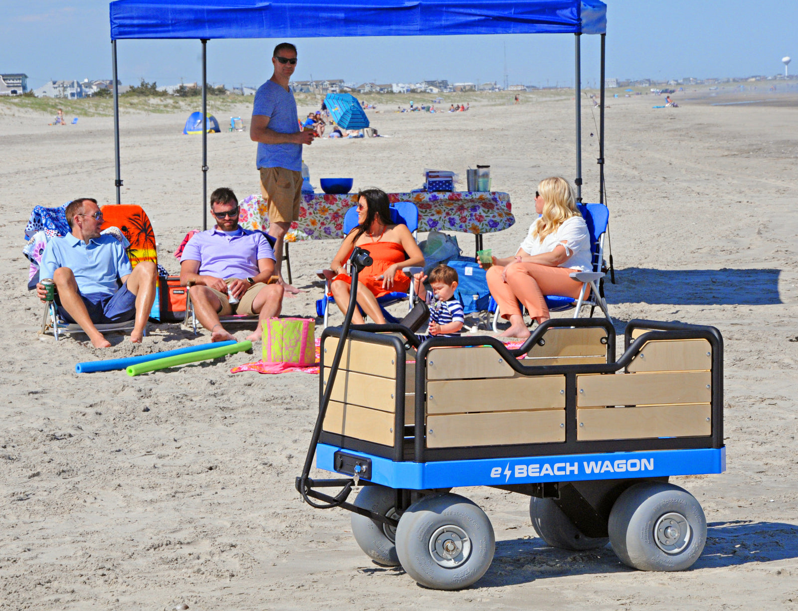 robust motorized beach cart