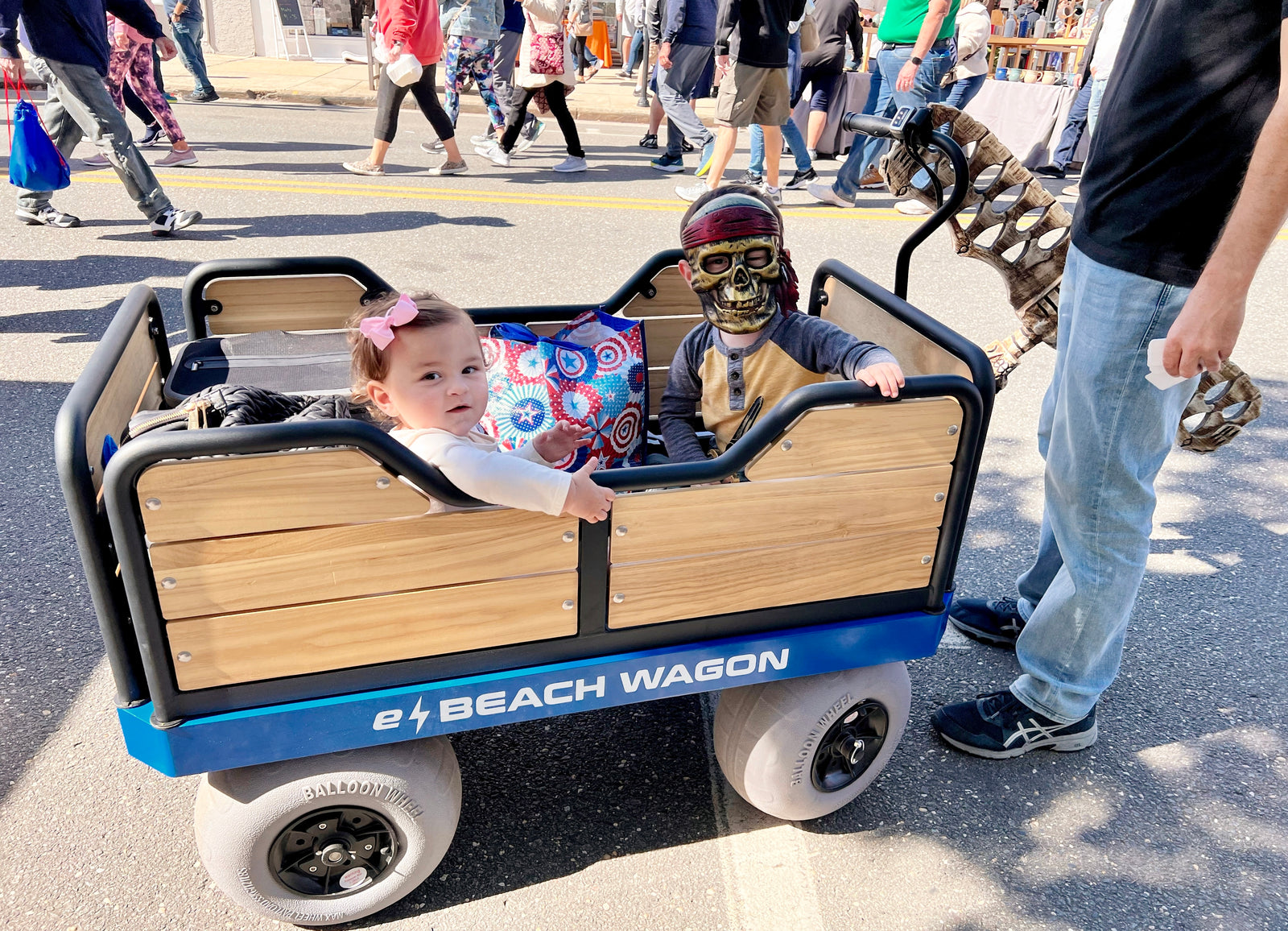ergonomic motorized beach cart
