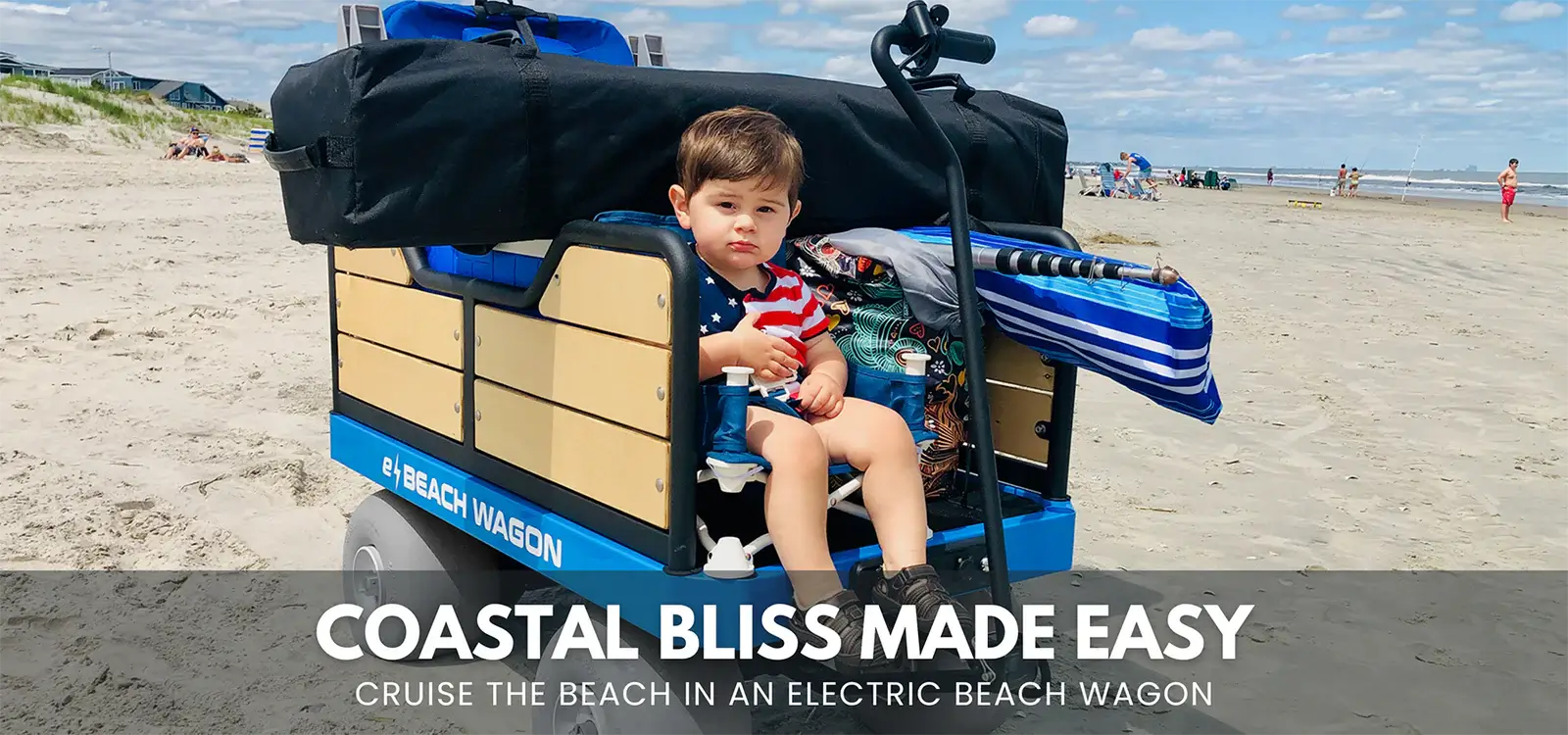 rechargeable motorized beach wagon