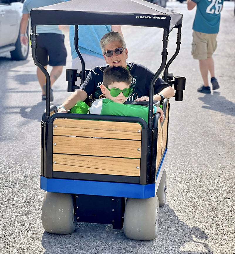 ergonomic electronic beach wagon