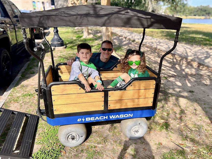 multifunctional electronic beach wagon