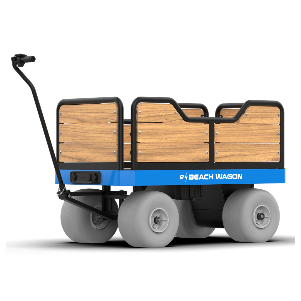 e-Beach Wagon powered trolley motorized beach cart