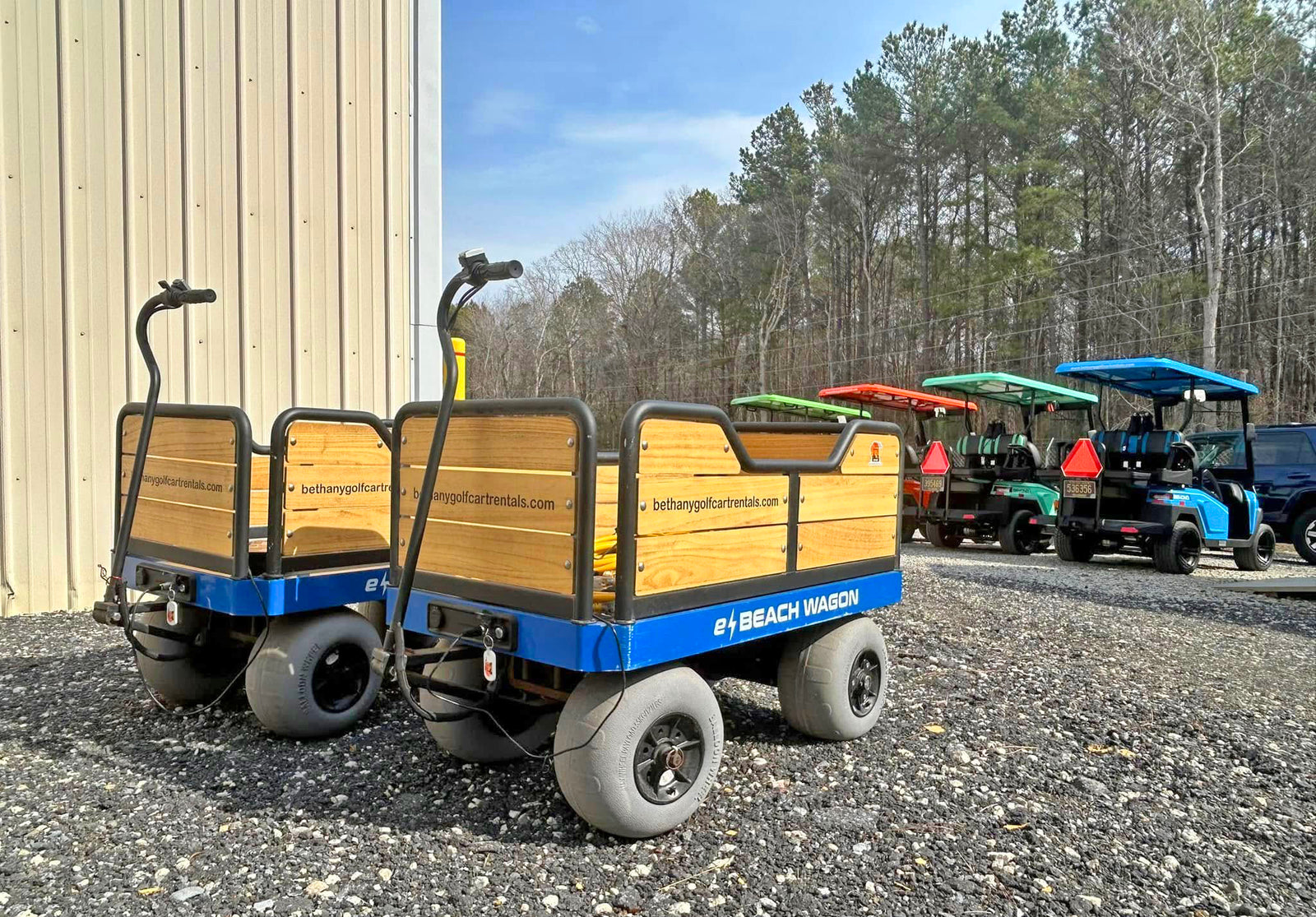 Bethany Golf Cart Rentals in Delaware has a few e-Beach Wagons