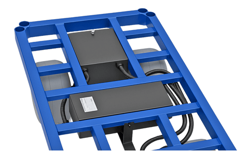 e-Beach Wagon's motor and lithium battery are protected in sealed weather-resistant enclosures.