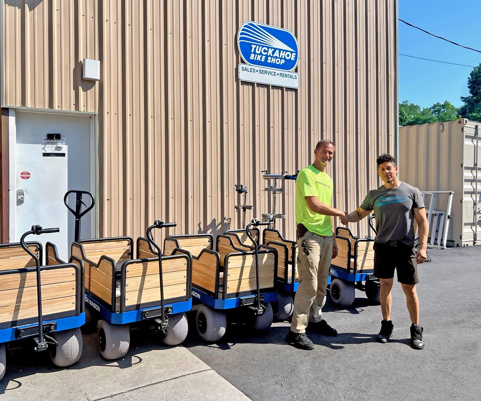e-Beach Wagon's largest rental provider is Surf Buggy Centers at the Jersey Shore