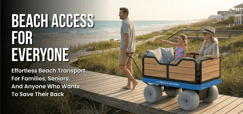 Electric Motorized Multi-Terrain Beach Cart Wagon | e-Beach Wagon