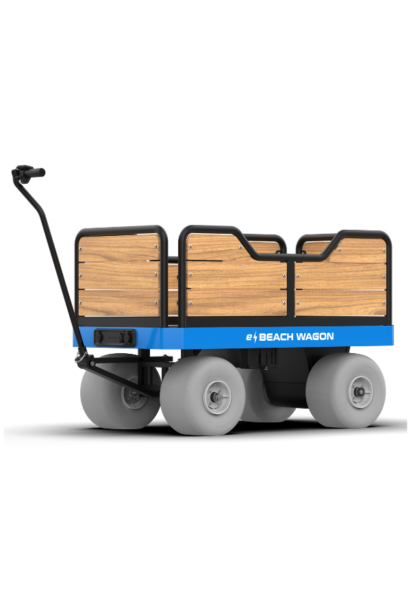 e-Beach Wagon outdoor sand vehicle motorized cart electric beach wagon