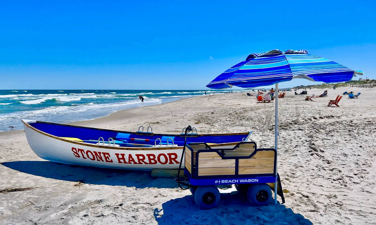 spacious motorized beach wagon