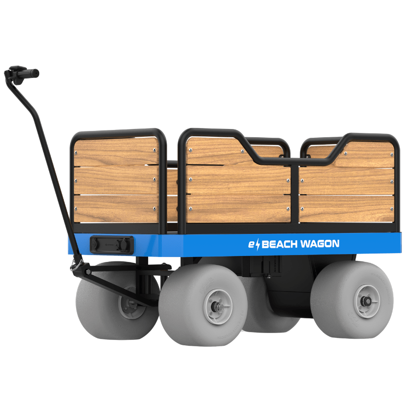 Rust-proof aluminum frame for e-Beach Wagon