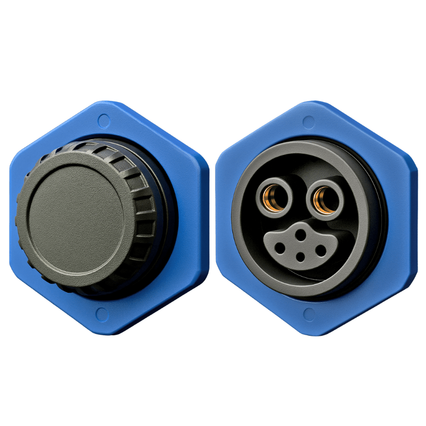 Built-in charging port for e-Beach Wagon