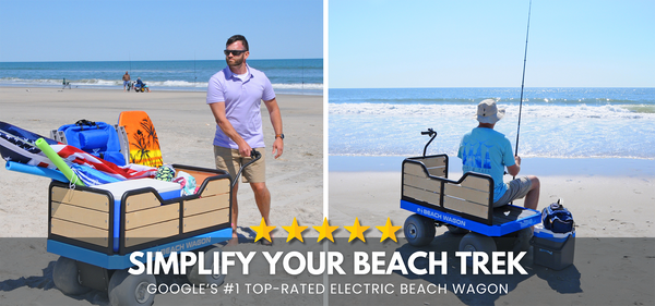 Electric Motorized Multi-Terrain Beach Cart Wagon | e-Beach Wagon