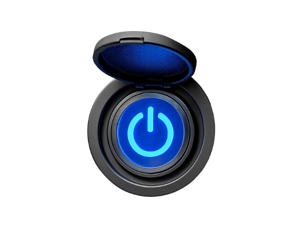 Turn your e-Beach Wagon on and off with the power switch located on the control panel