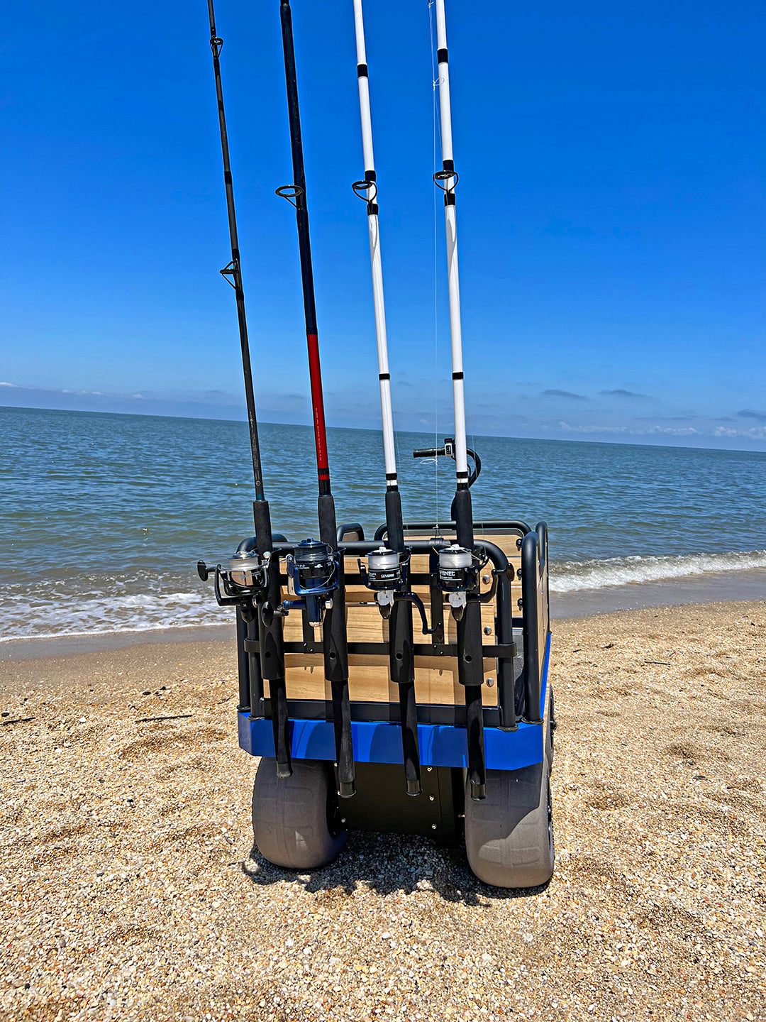 beach cruiser fishing rod holders Electric Motorized Cart: Rack Accessory Rod Holder only Design:1 sterling silver Fin-Nor Fishing