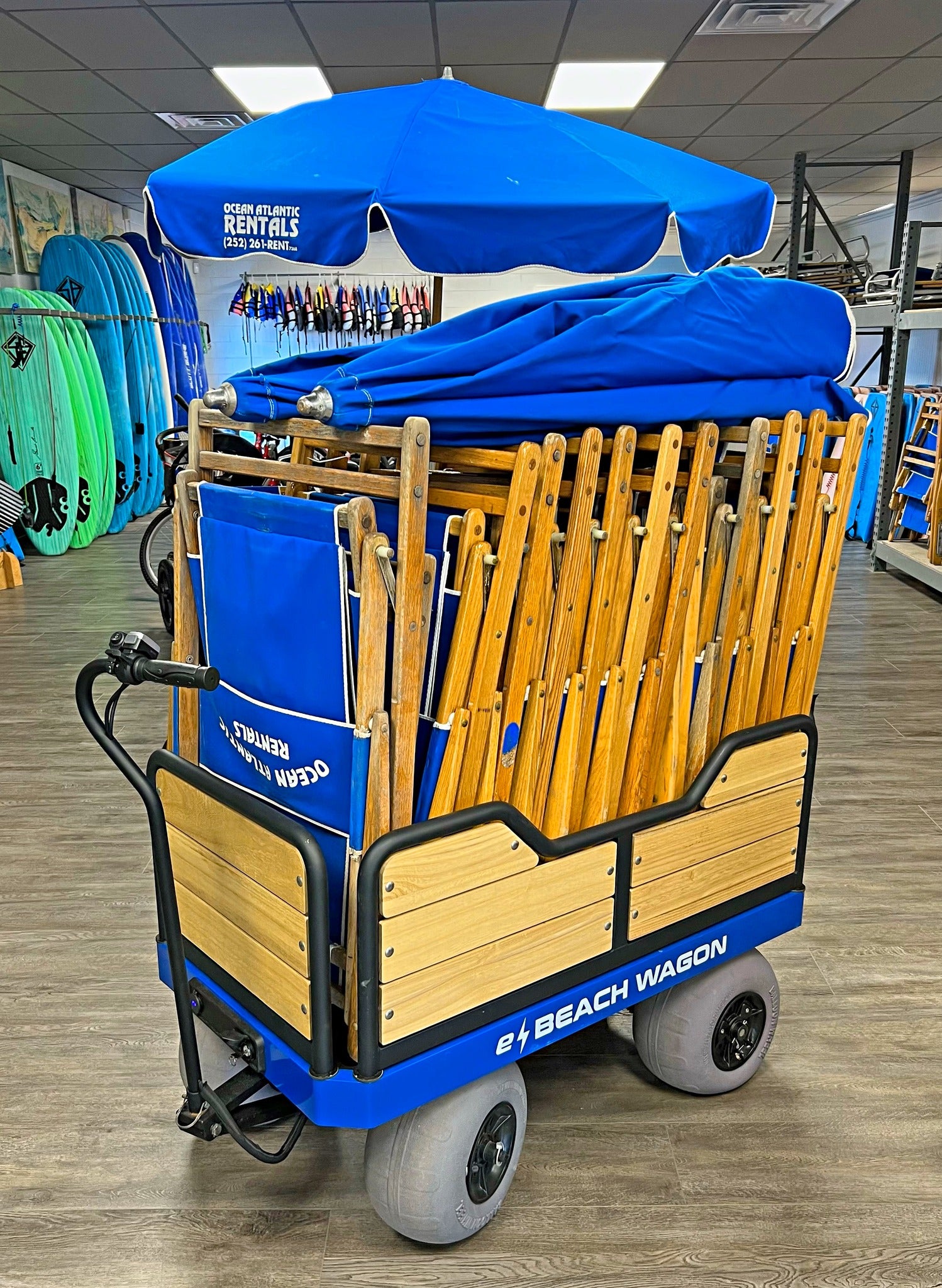 e-Beach Wagon's largest rental provider is Surf Buggy Centers at the Jersey Shore