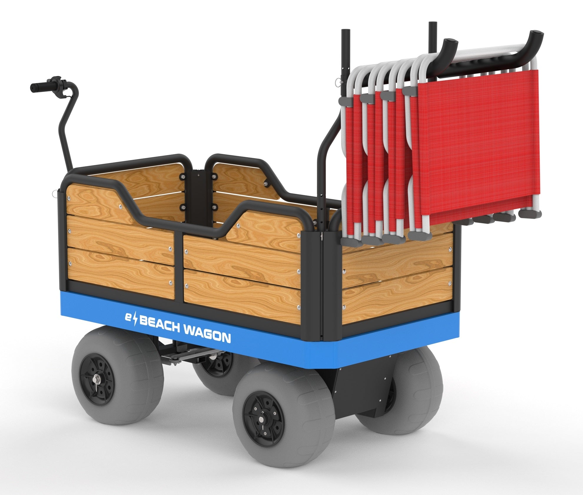 Beach Rack Plastic Chair Rack - e-Beach Wagon