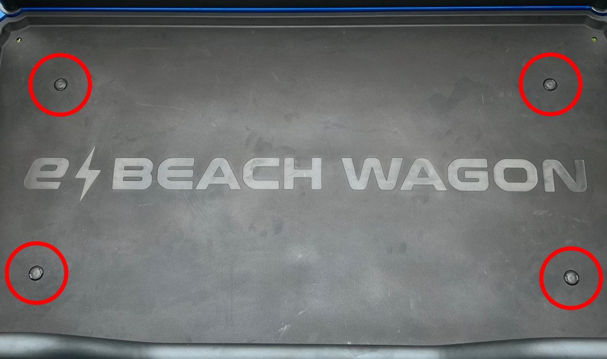 compact motorized beach cart