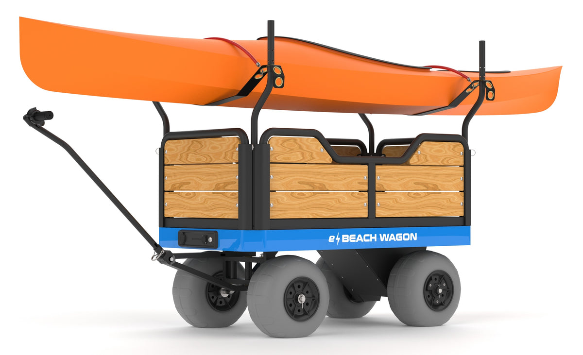 Surfboard, SUP, and Kayak Rack - e-Beach Wagon