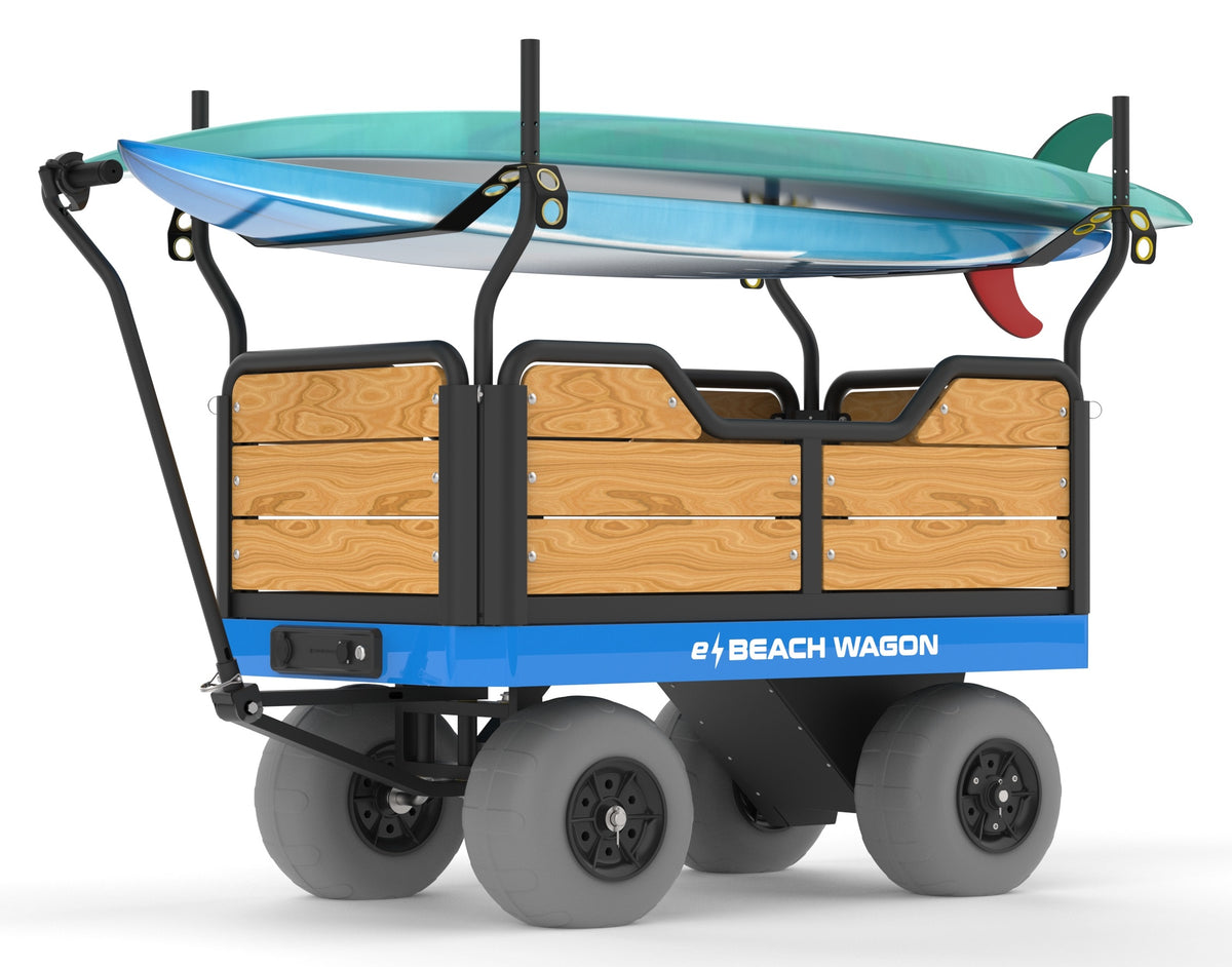 Surfboard, SUP, and Kayak Rack - e-Beach Wagon